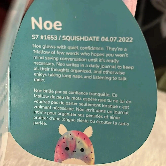 ๐ฆ ๐๐๐ฐโจSquishmallows NWT 7โ Noe the Sea Bunny โจ๐ฐ๐๐(Version 2 of 2 availaโฆ - Picture 7 of 8